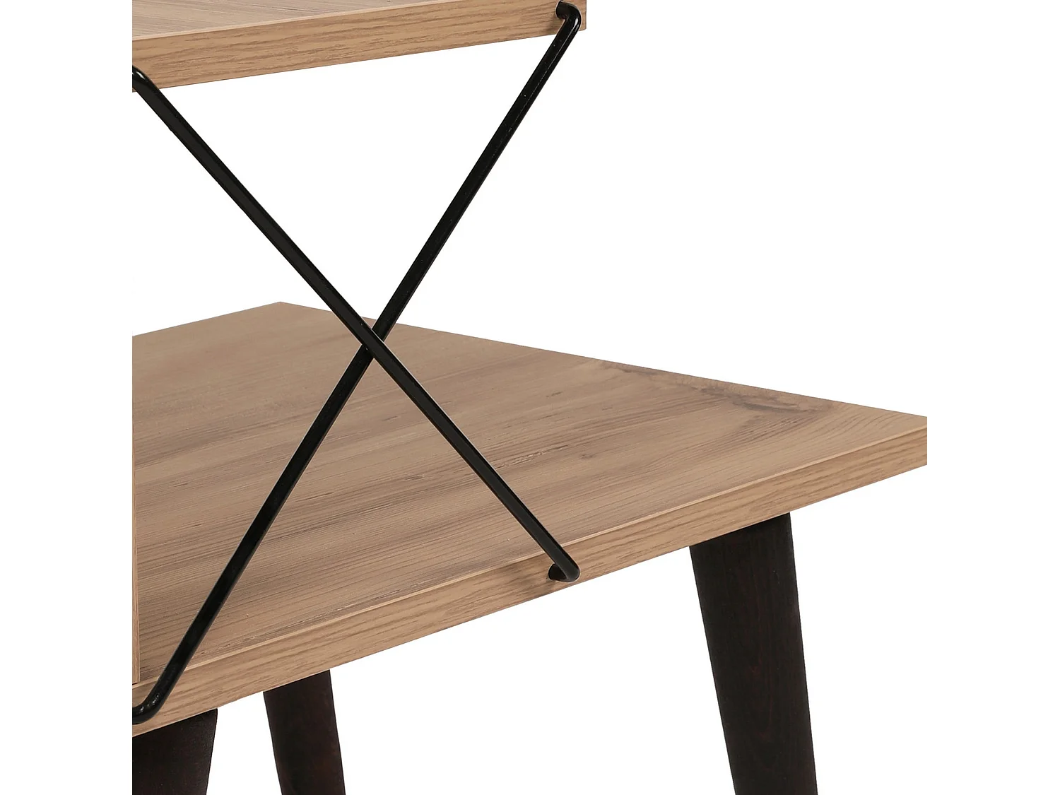Table d'appoint 100% aggloméré plaqué mélamine, 50x55x40