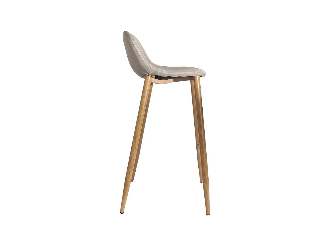 Lot de 4 Tabourets de Bar Design "Alot" 92cm Beige