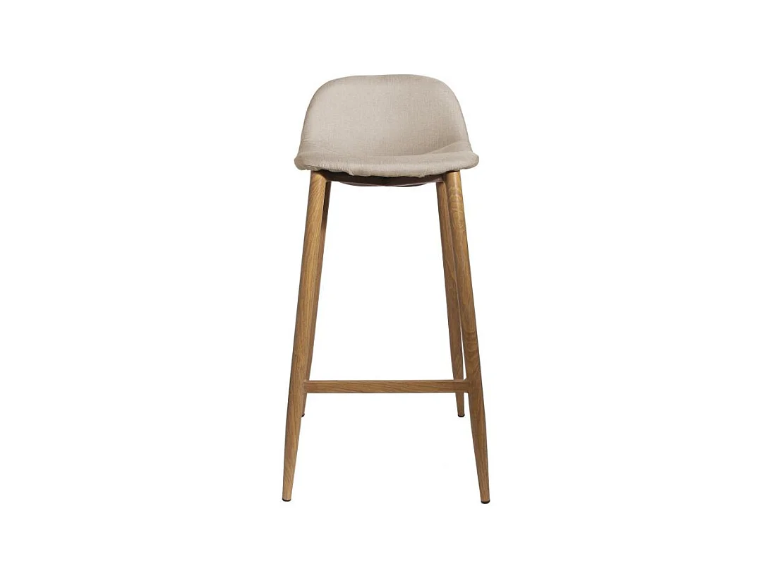 Lot de 4 Tabourets de Bar Design "Alot" 92cm Beige
