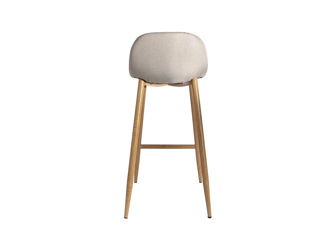 Lot de 4 Tabourets de Bar Design "Alot" 92cm Beige