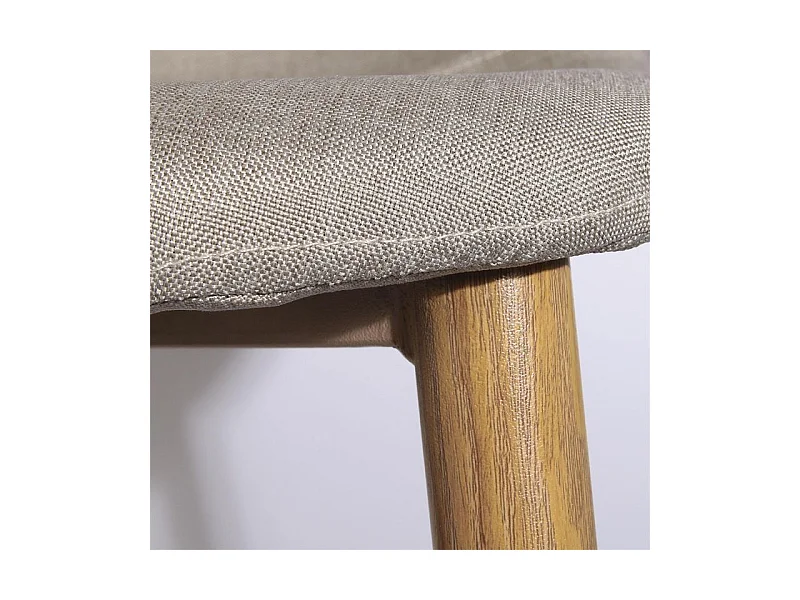 Lot de 4 Tabourets de Bar Design "Alot" 92cm Beige