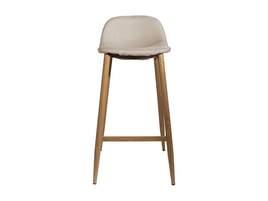 Lot de 4 Tabourets de Bar Design "Alot" 92cm Beige