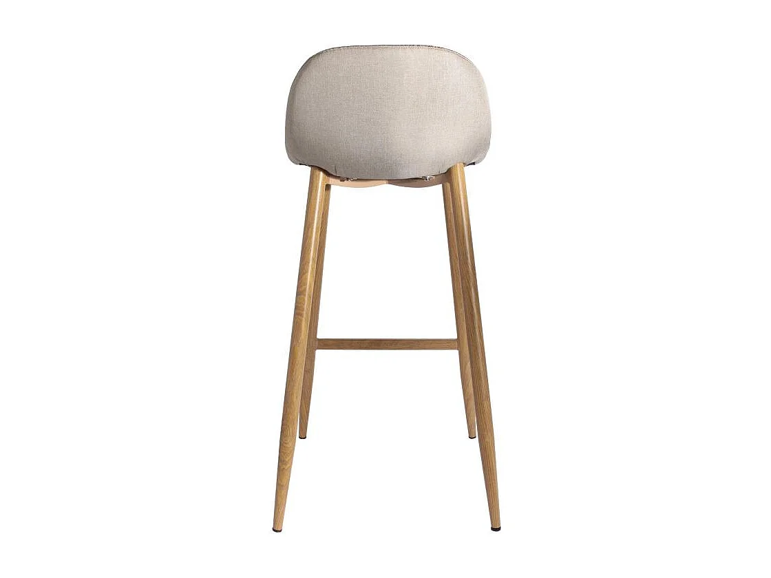 Lot de 4 Tabourets de Bar Design "Alot" 92cm Beige