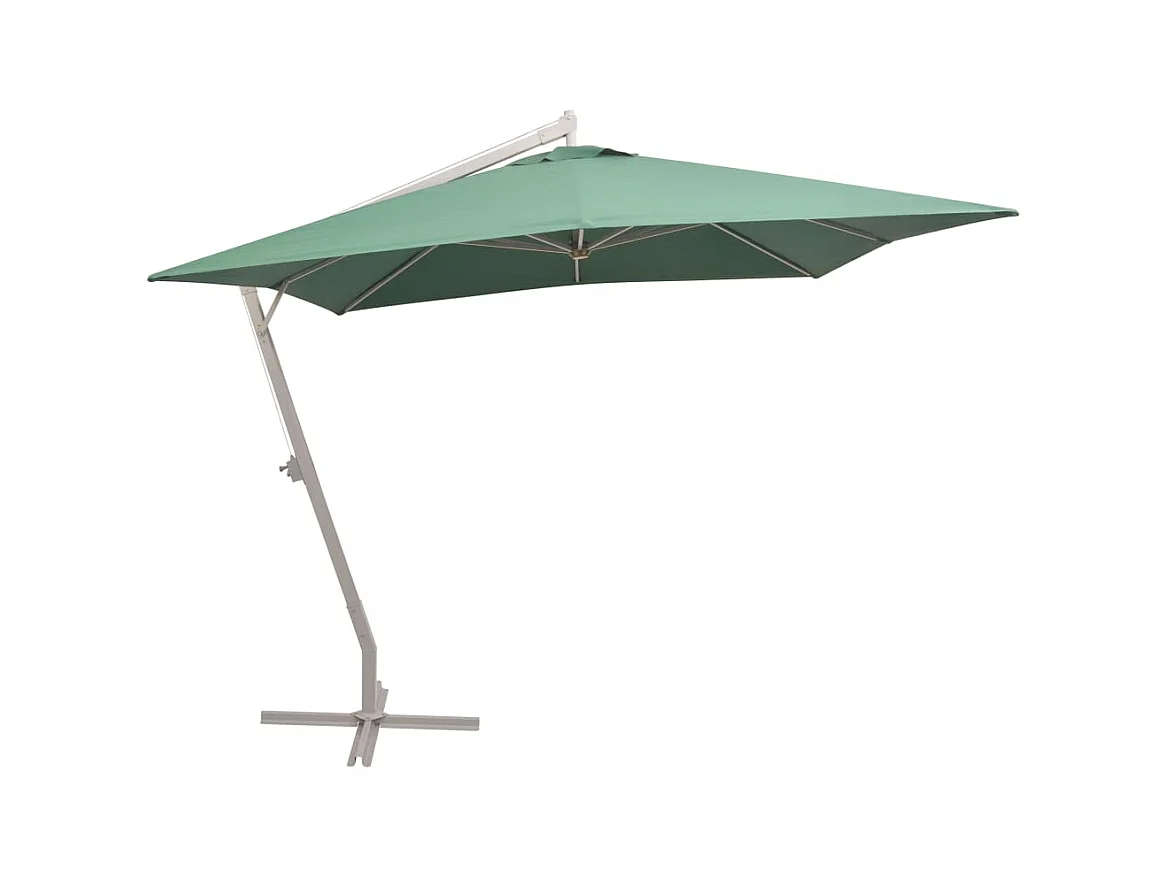 Sombrilla 300 x 300 cm poste aluminio verde 02_0008034