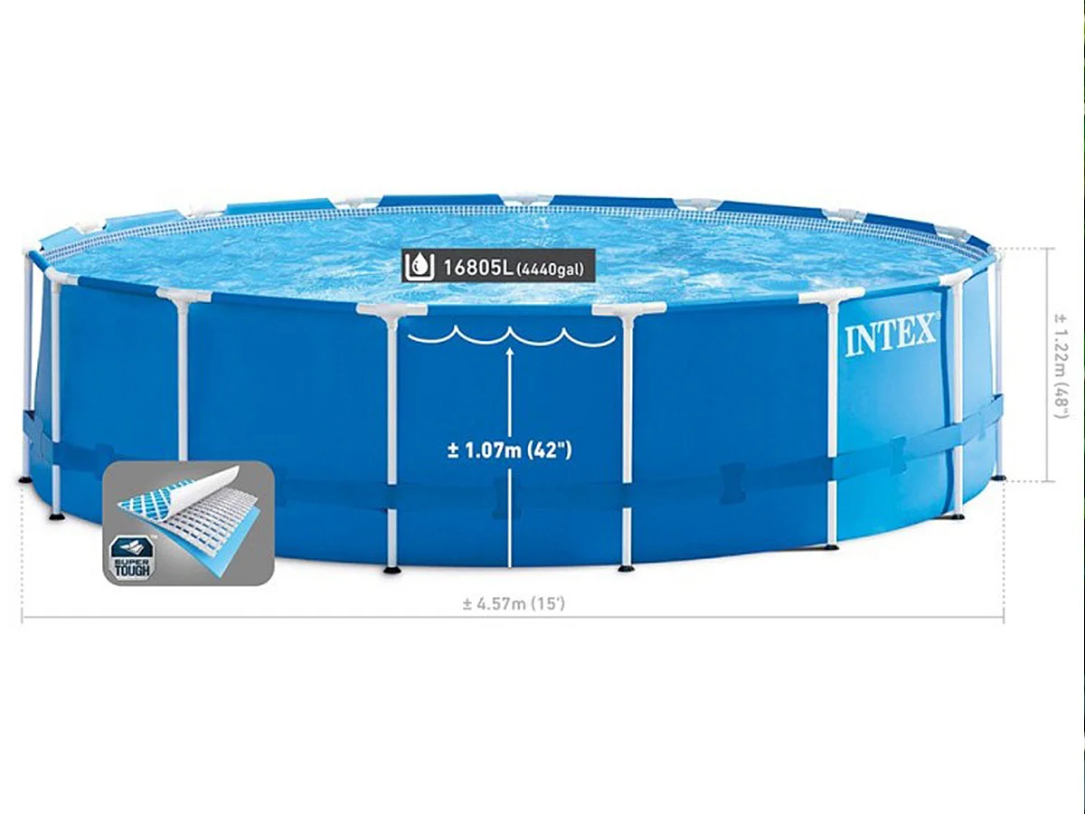 Kit Piscine Ronde "Tubulaire" 457x222cm Bleu