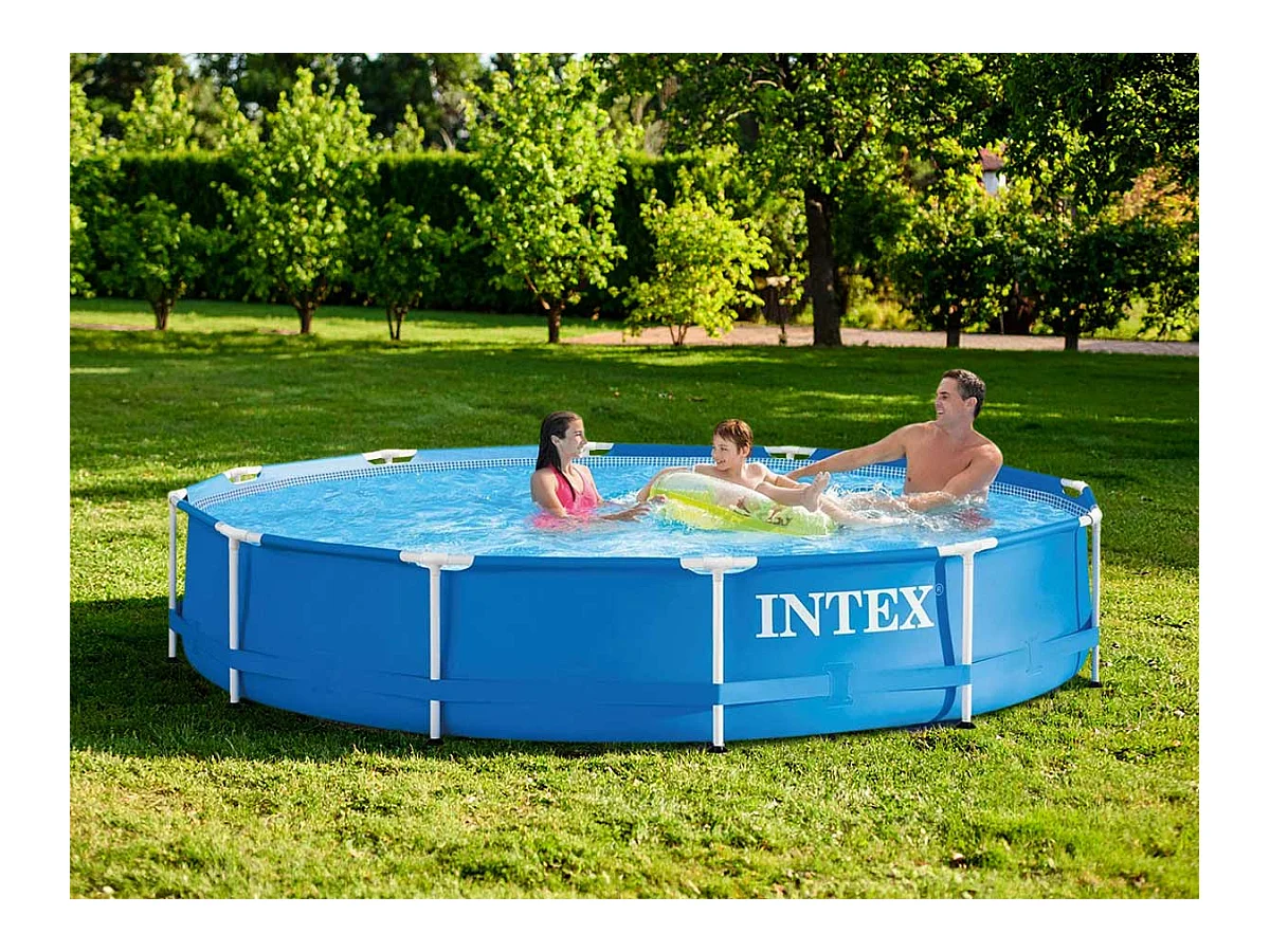 Intex rond bovengronds zwembad 366x76 cm met pomp en cartridge