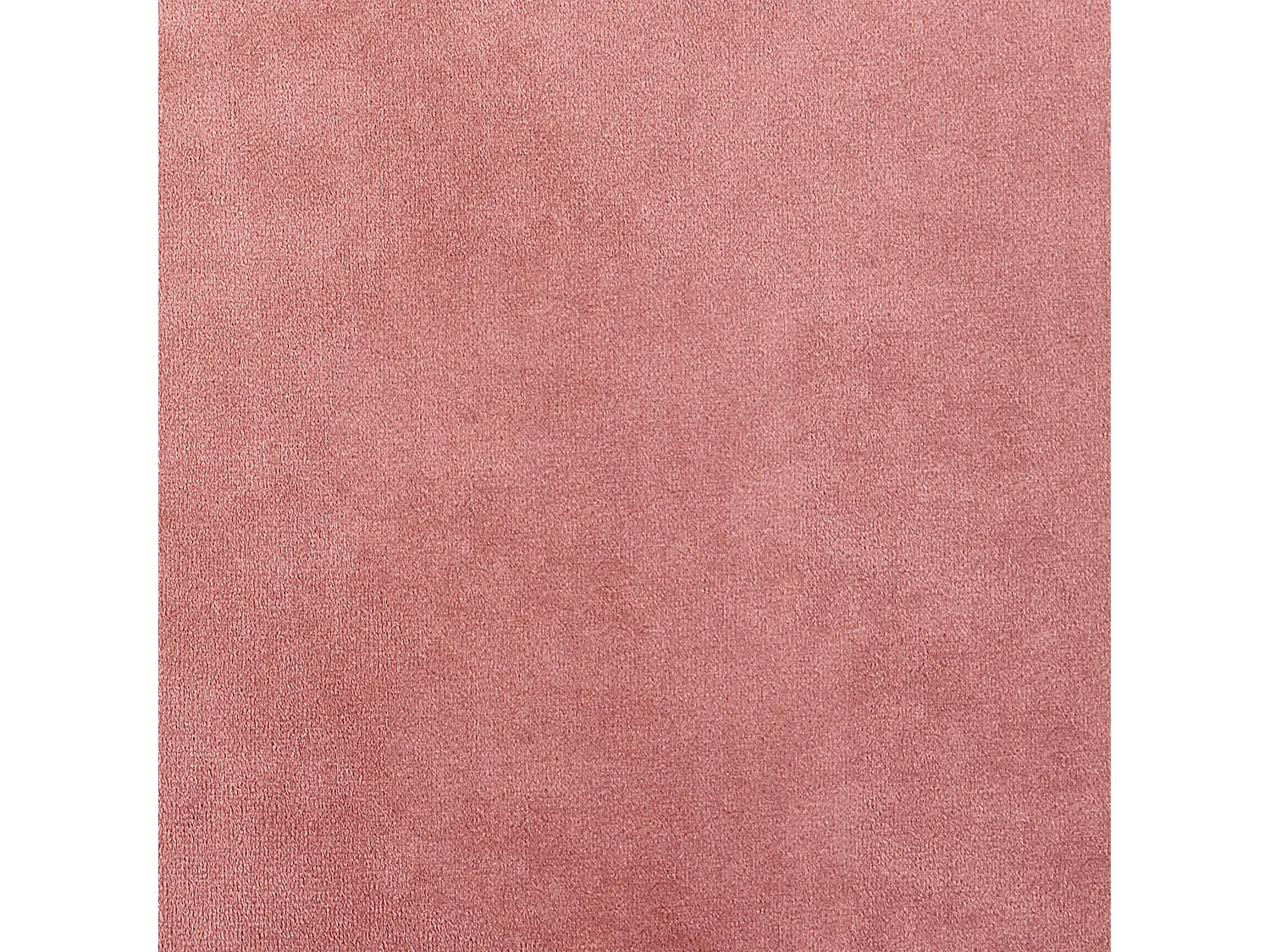 Ottomane Samtstoff Rosa mit Metallbeinen Silber quadratisch Glamour Stil Evja