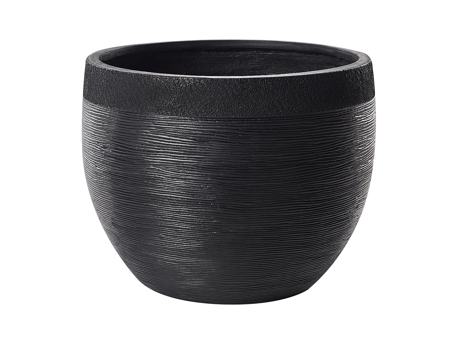 Cache-pot ZAKROS 50 cm Noir