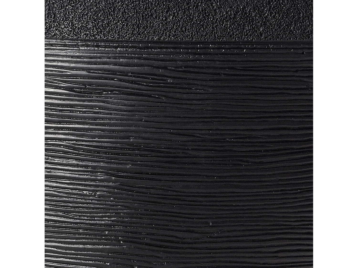 Blumentopf Glasfaser Beton-Optik schwarz rund 50 x 50 x 39 cm Modern Zakros