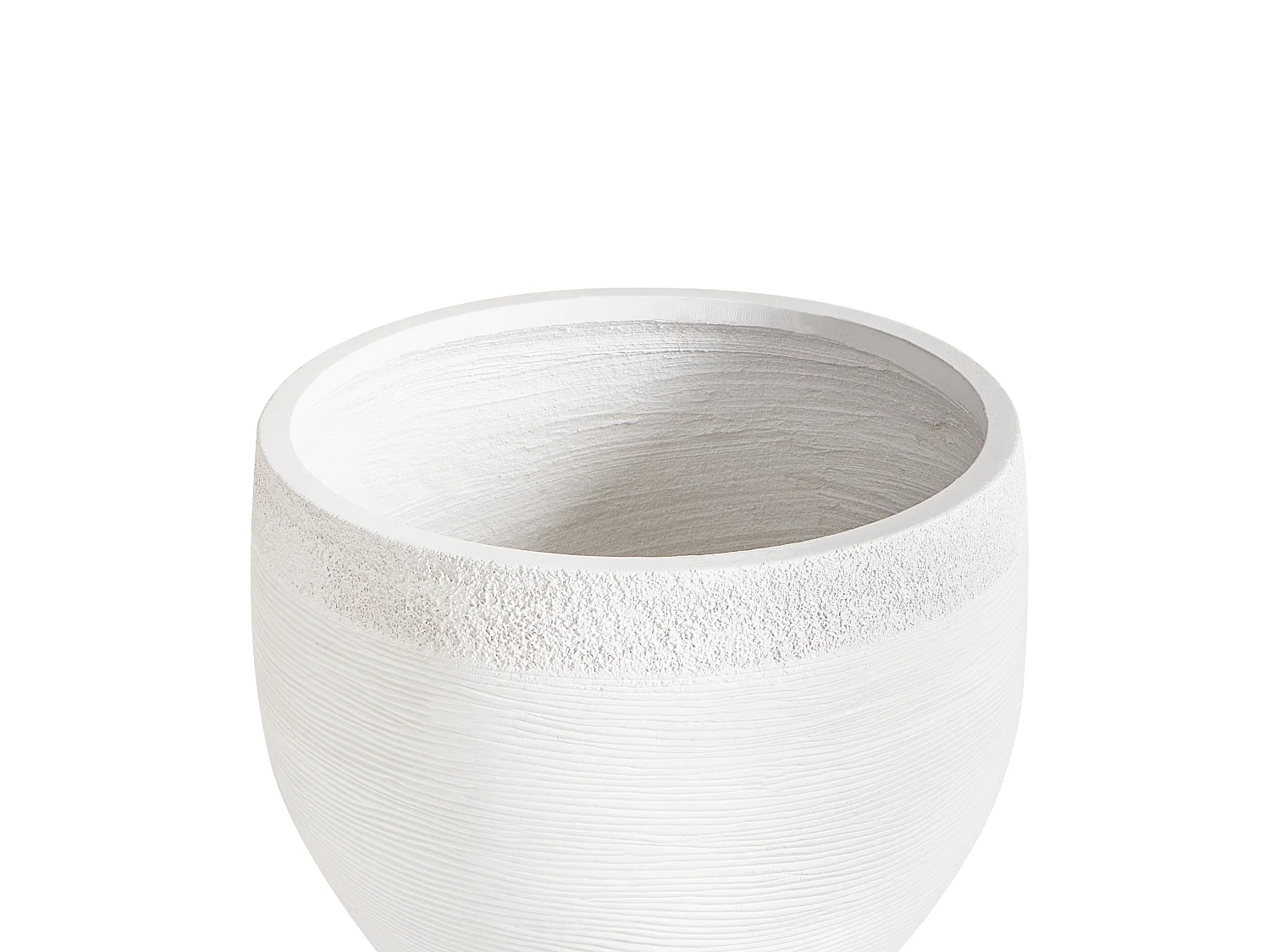 Cache-pot ZAKROS 38 cm Blanc
