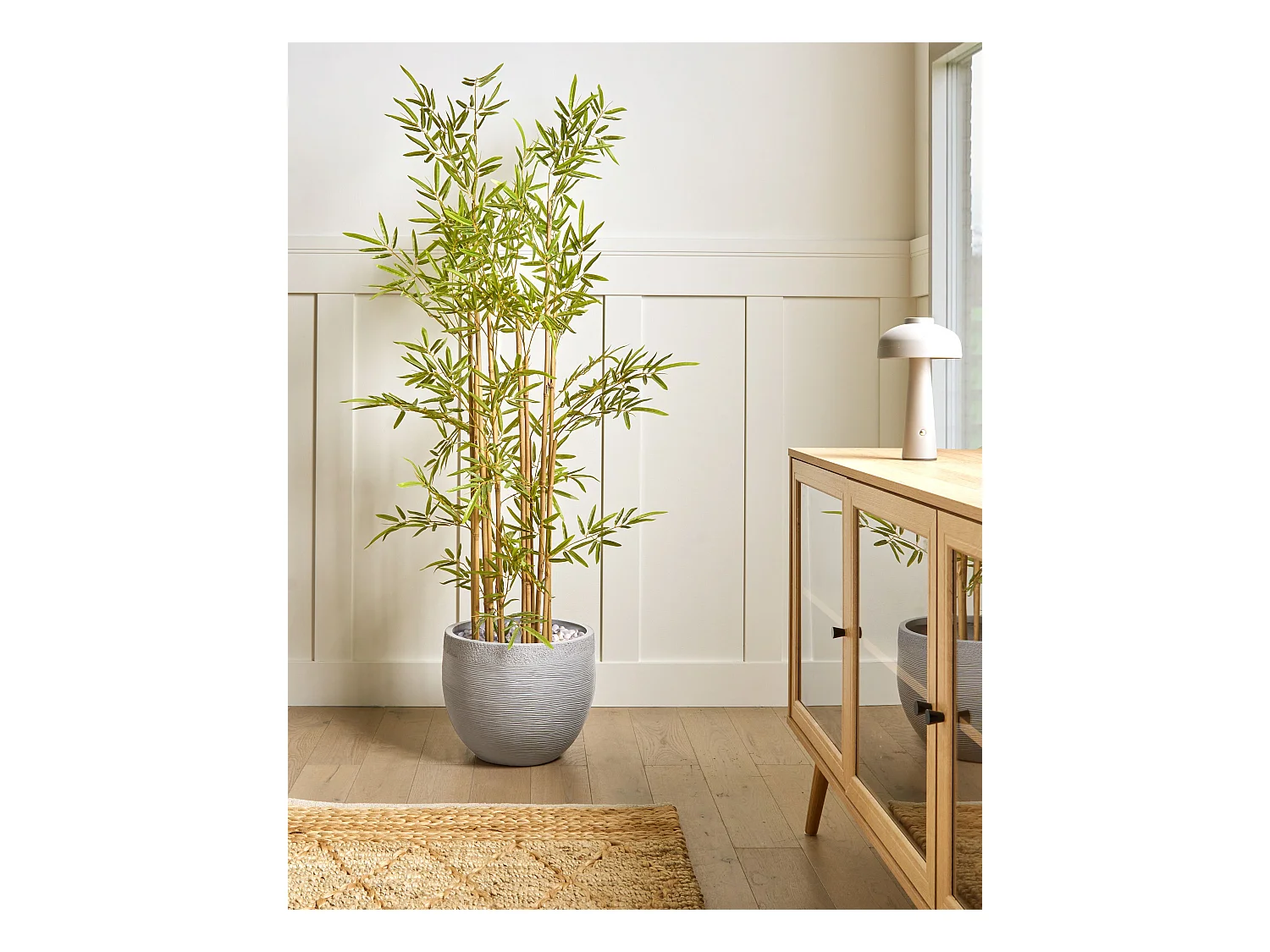 Cache-pot ZAKROS 38 cm Gris