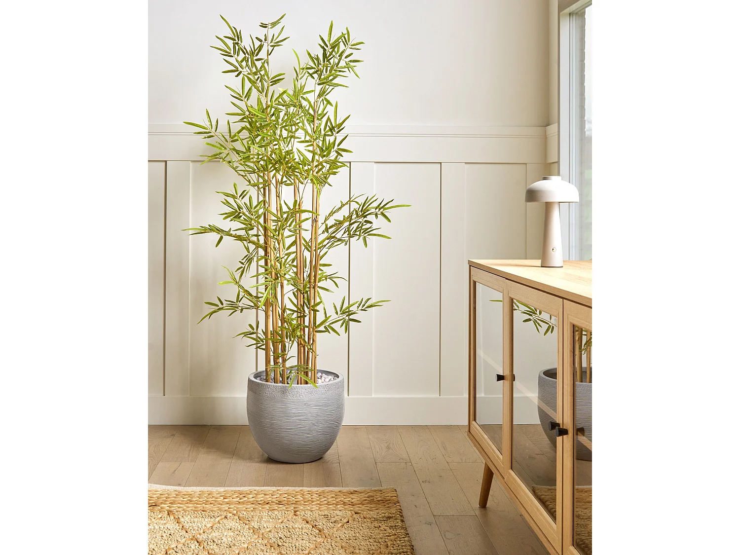 Cache-pot ZAKROS 38 cm Gris