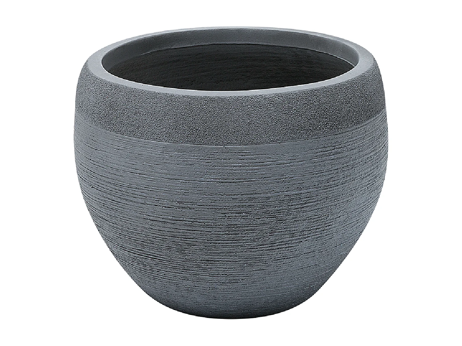 Bloempot ZAKROS Keramiek 38 cm Grijs