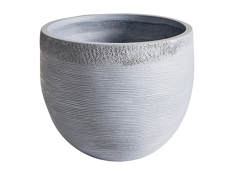 Vaso per piante ZAKROS Ceramica 38 cm Grigio