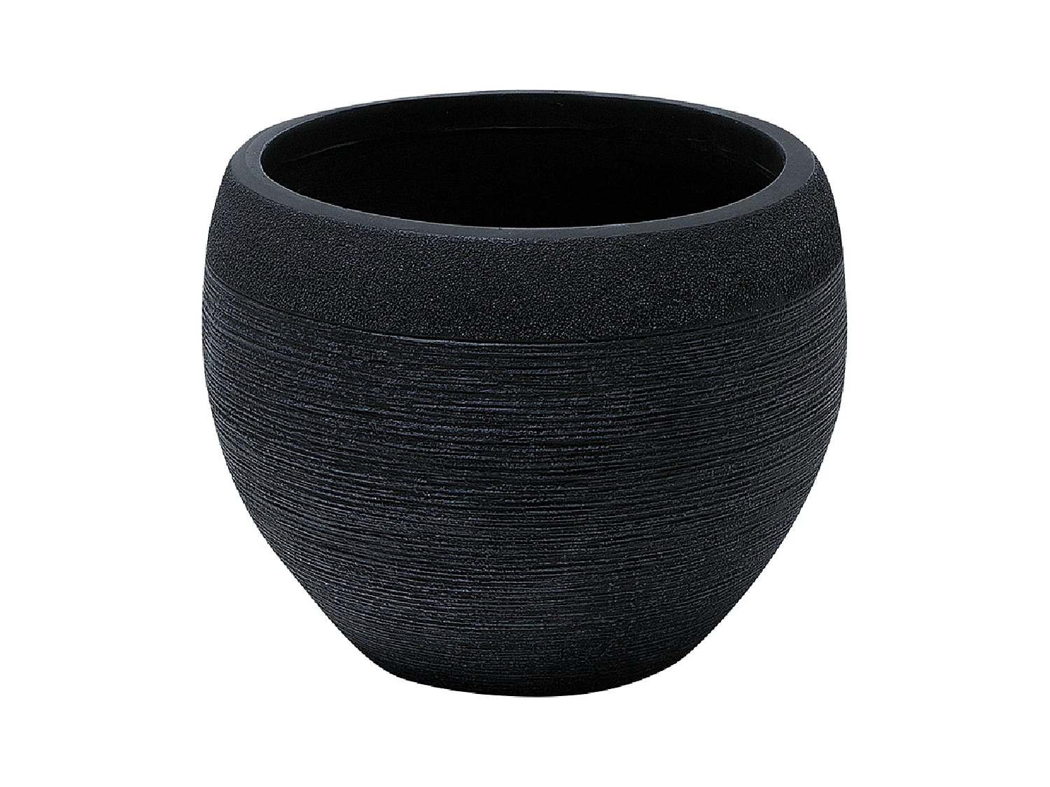 Bloempot ZAKROS Keramiek 38 cm Zwart