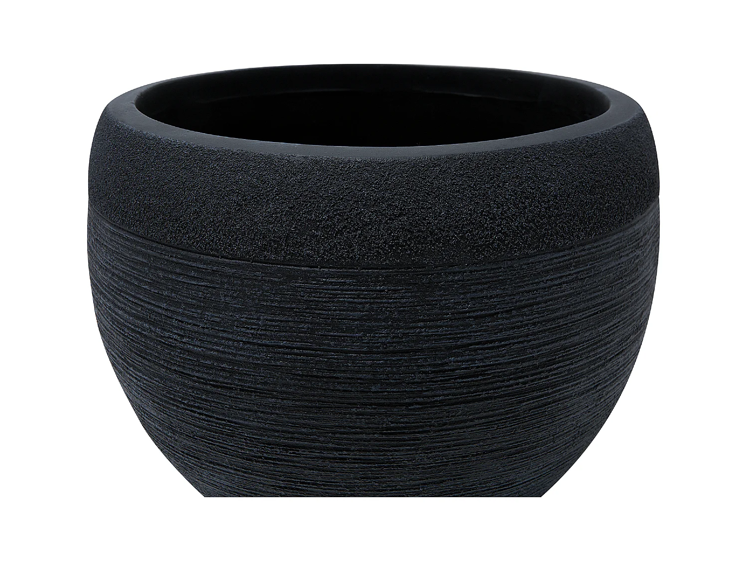Cache-pot ZAKROS Céramique 38 cm Noir
