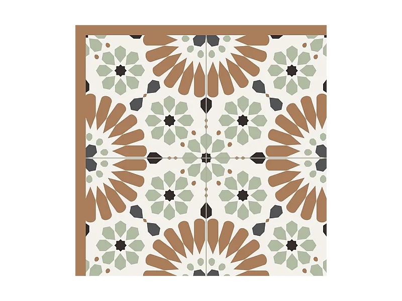 Tapis antidérapant - Marsiho - vinyle - int./ext. - Multicolore - 50x200cm