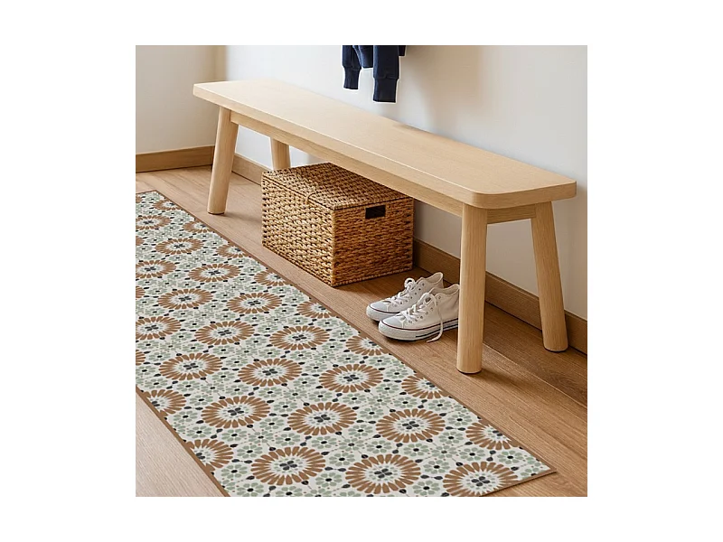 Tapis antidérapant - Marsiho - vinyle - int./ext. - Multicolore - 120x200cm