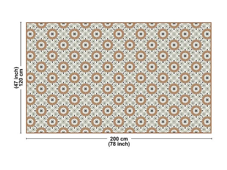 Tapis antidérapant - Marsiho - vinyle - int./ext. - Multicolore - 120x200cm