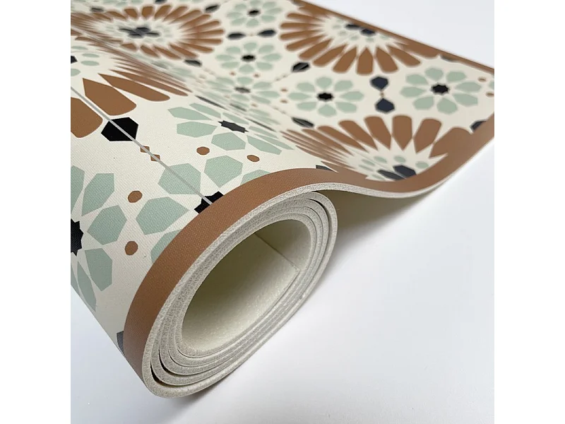 Tapis antidérapant - Marsiho - vinyle - int./ext. - Multicolore - 120x200cm