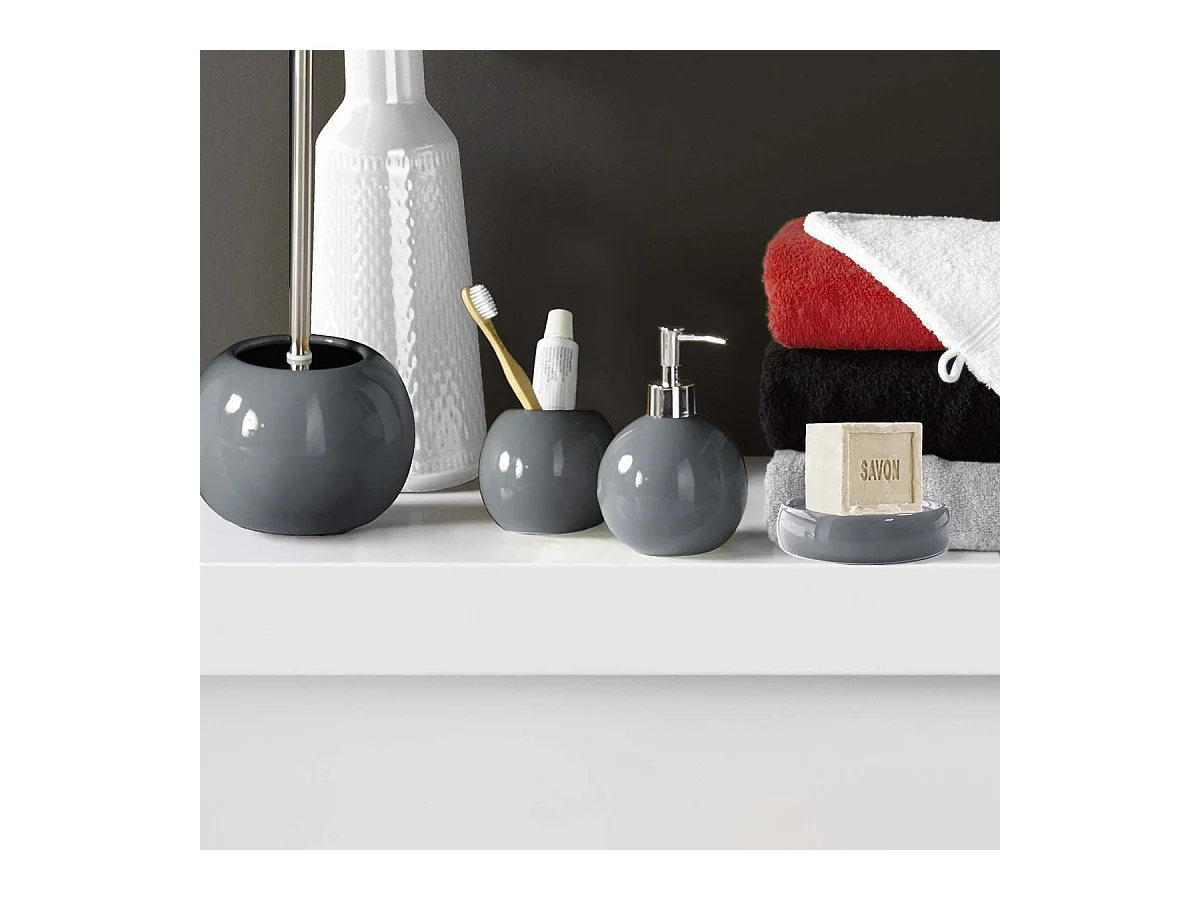 Gobelet de Salle de Bain "Bullea" 9cm Anthracite