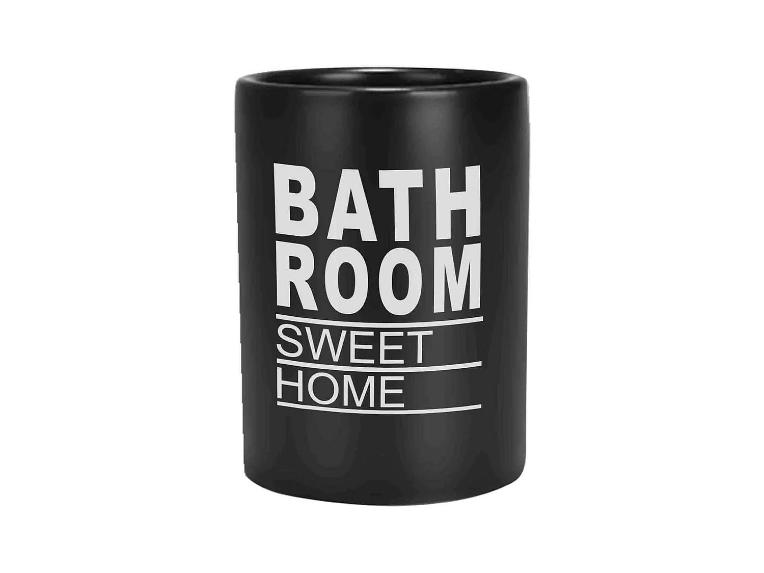 Gobelet Salle de Bain en Verre "Glass" 9cm Noir