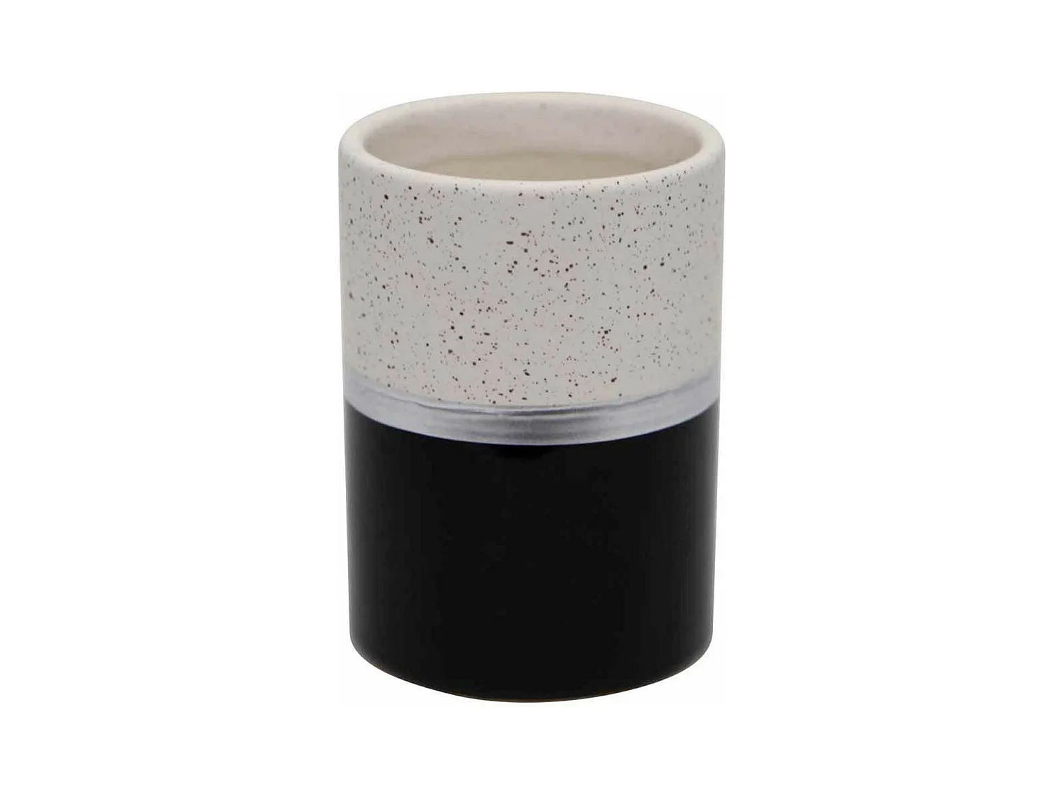 Gobelet Salle de Bain Design "Skyline" 10cm Noir