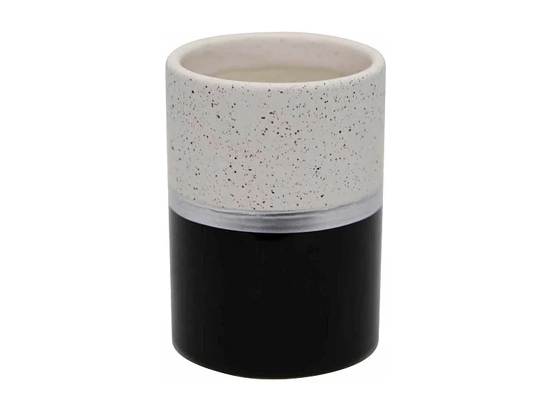 Gobelet Salle de Bain Design "Skyline" 10cm Noir