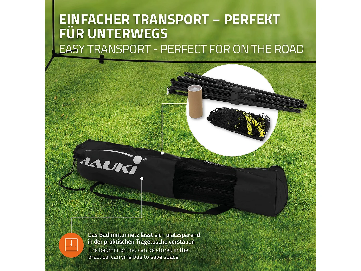 Filet de badminton 5m filet de volley-ball/tennis noir portable hauteur 155 cm