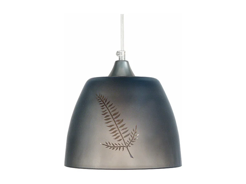 Suspensão TOSEL  ELLEN vidro cúpula bege D20 x  H74  cm