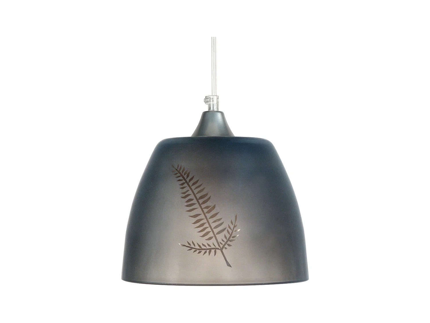 Suspensão TOSEL  ELLEN vidro cúpula bege D20 x  H74  cm