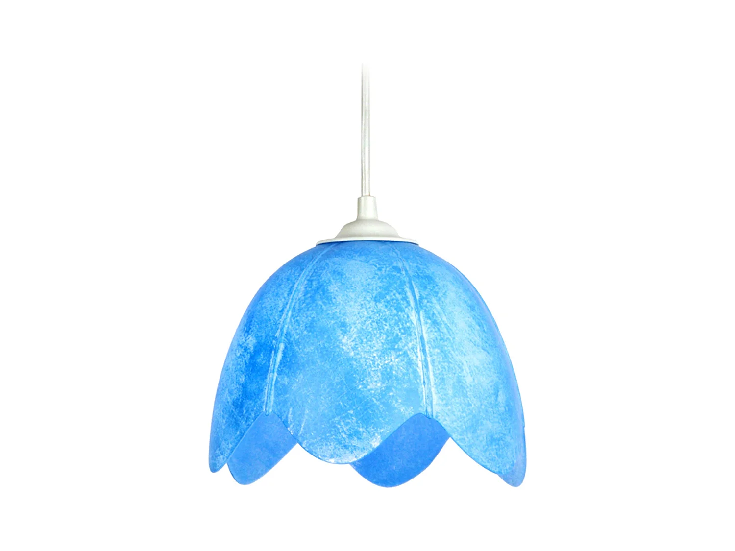 Suspension TOSEL ,verre,Bleu,H75xD18xP18 cm