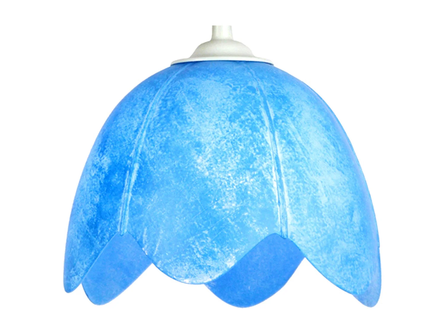 Suspension TOSEL ,verre,Bleu,H75xD18xP18 cm