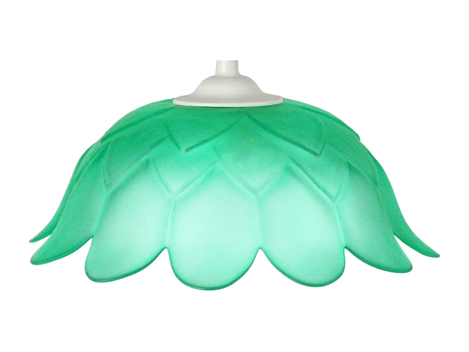 Suspensão TOSEL  ESCAMAS metal quadrado fúcsia D18 x  H85  cm