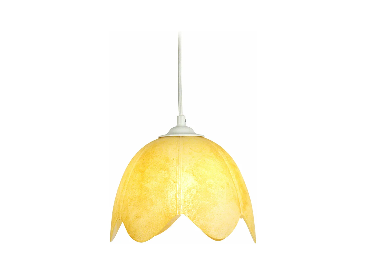 Suspensión  TOSEL ,vidrio,AMARILLO,A75xD18xP18cm
