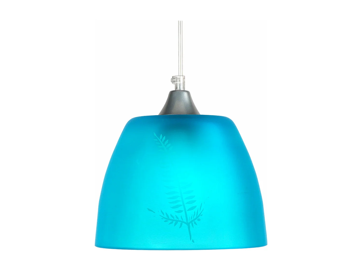 Suspensão TOSEL  ELLEN vidro cúpula vermelho D20 x  H74  cm