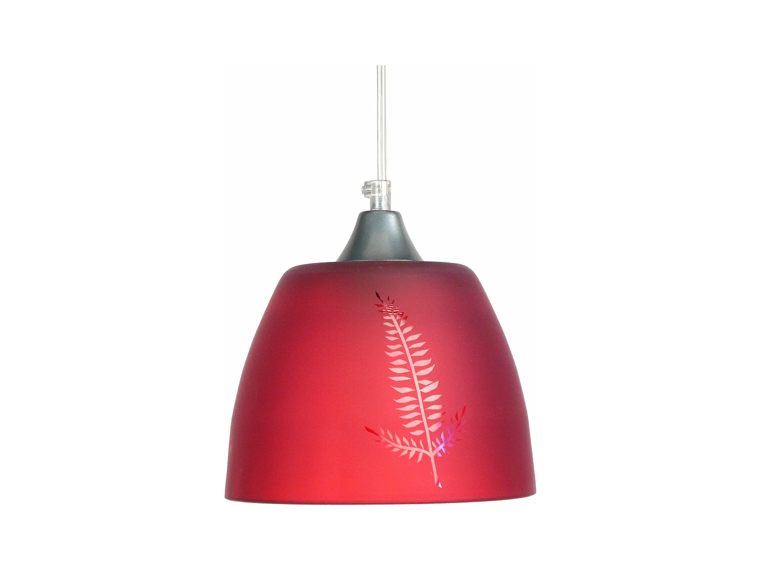 Suspensão TOSEL  ELLEN vidro cúpula Verde D20 x  H74  cm