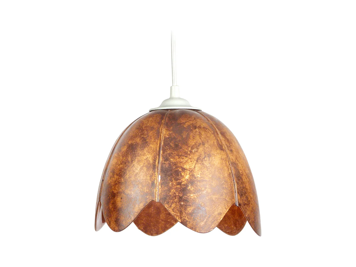 Suspension TOSEL ,verre,Marron,H75xD18x P 18cm