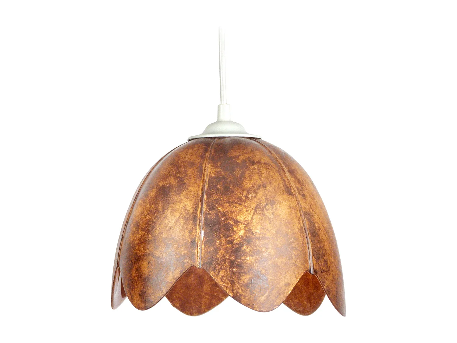 Suspension TOSEL ,verre,Marron,H75xD18x P 18cm