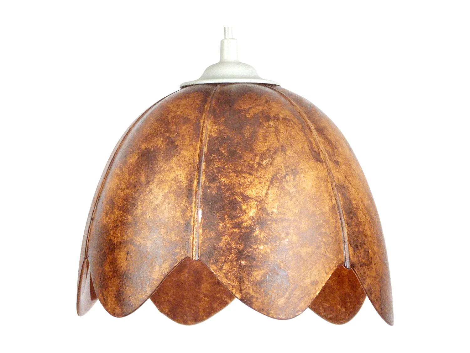 Suspension TOSEL ,verre,Marron,H75xD18x P 18cm