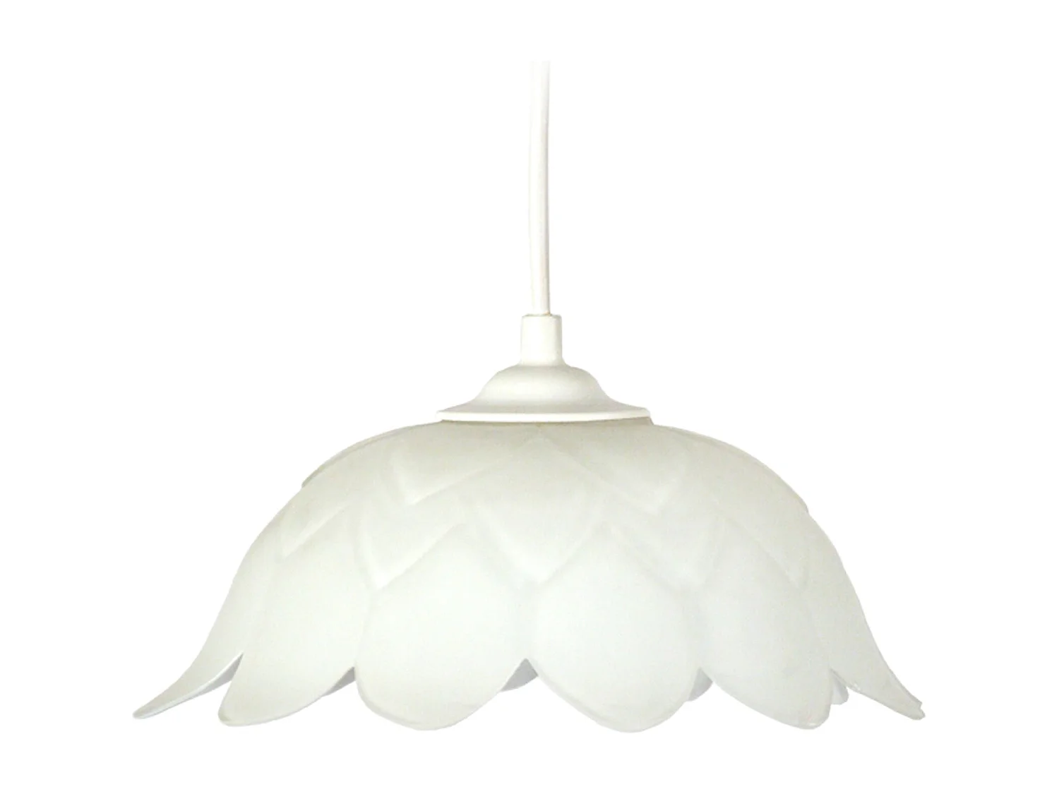 Suspensão TOSEL  ESCAMAS vidro tigela  D30 x  H85  cm