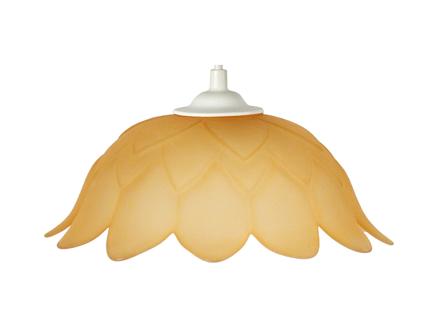 Suspensão TOSEL  ESCAMAS vidro tigela carmim D30 x  H84  cm