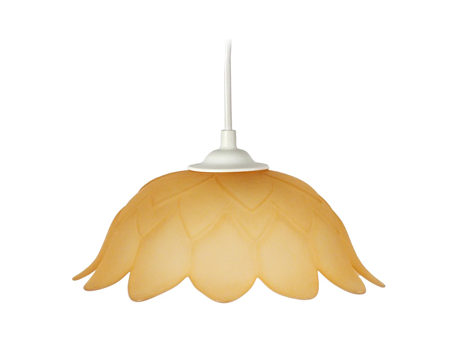Suspensión  TOSEL ,vidrio,Beige,A74xD20xP20 cm