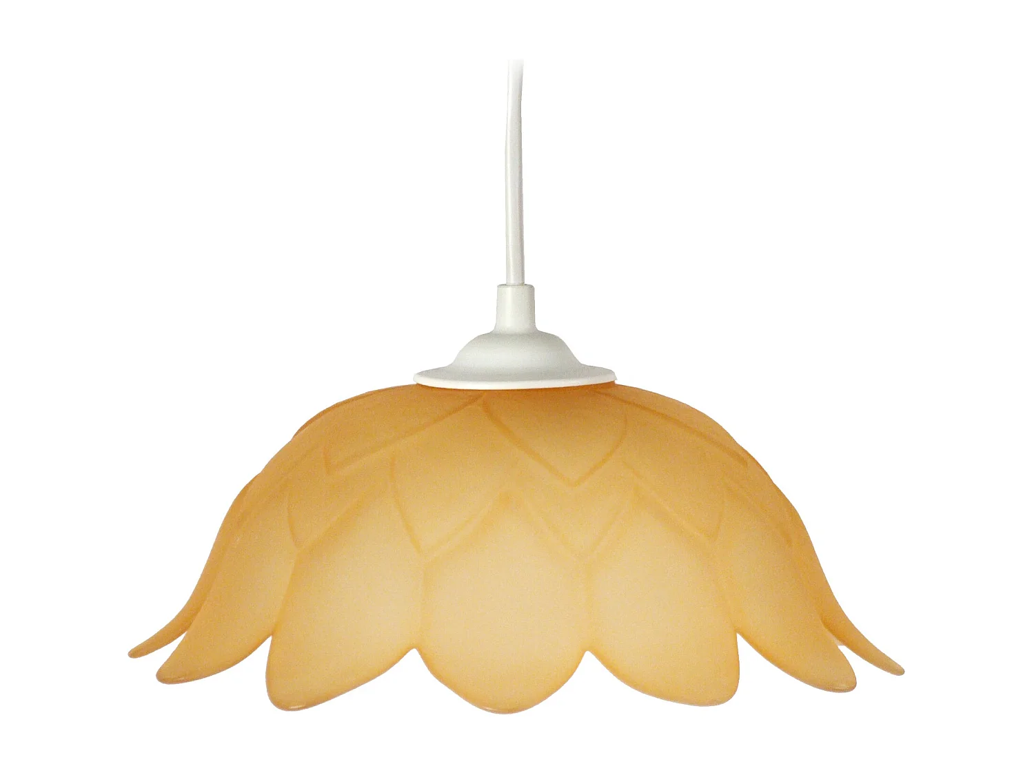 Suspension TOSEL ,verre,Beige,H74xD20xP20 cm