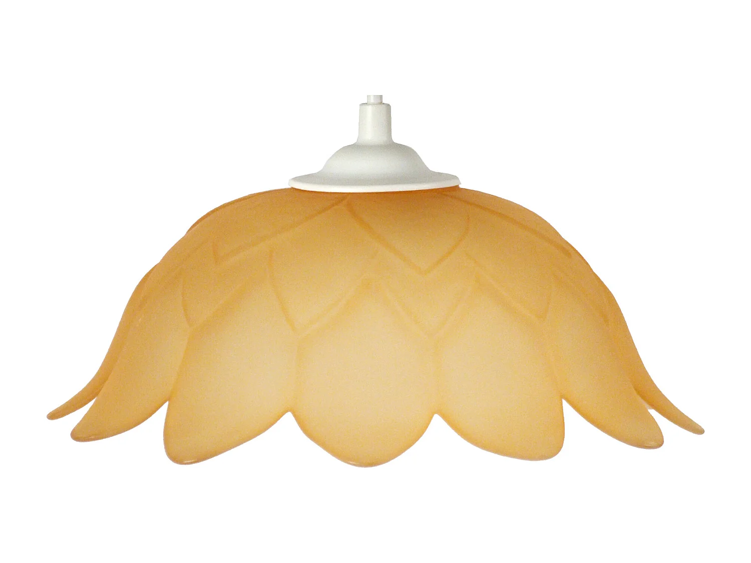 Suspension TOSEL ,verre,Beige,H74xD20xP20 cm