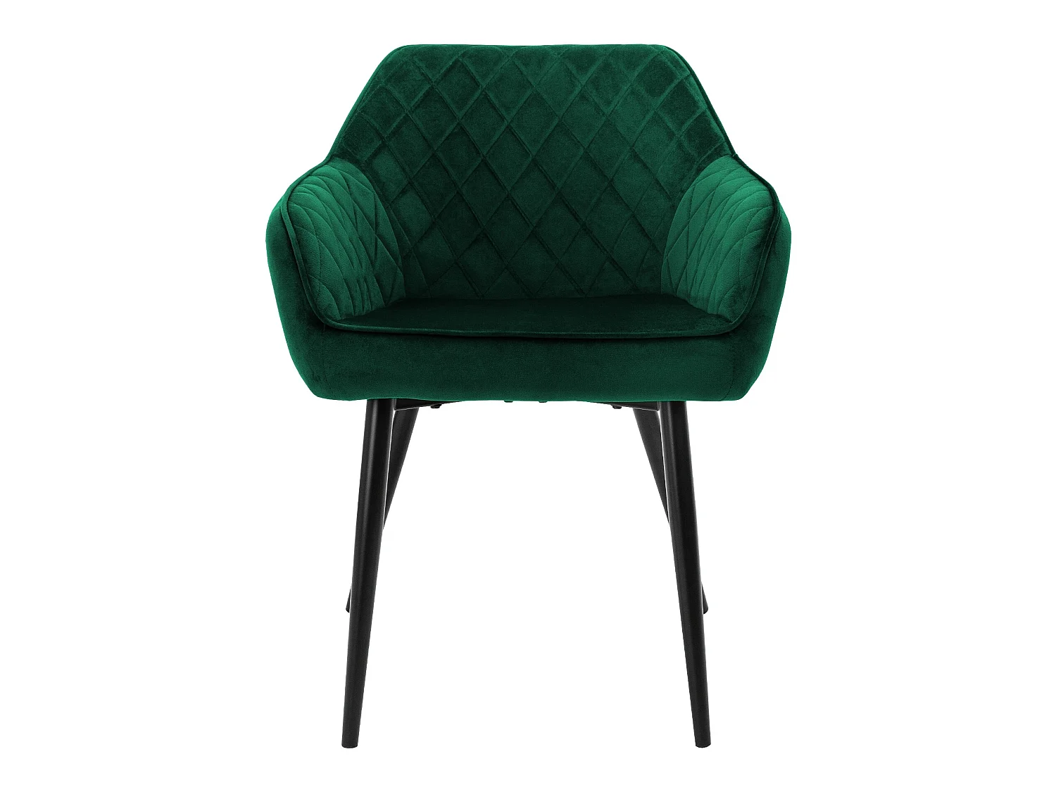 Conjunto de 2x sillas de comedor tapizadas en terciopelo sillones de salón verde ML-Design