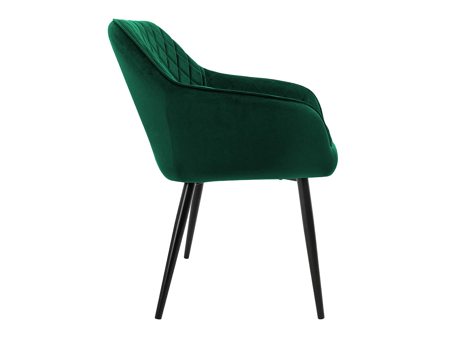 Conjunto de 2x sillas de comedor tapizadas en terciopelo sillones de salón verde ML-Design