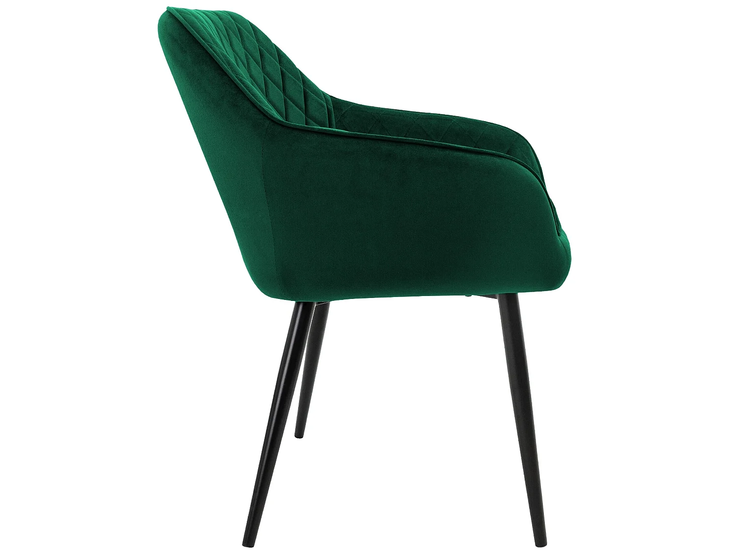 Conjunto de 2x sillas de comedor tapizadas en terciopelo sillones de salón verde ML-Design