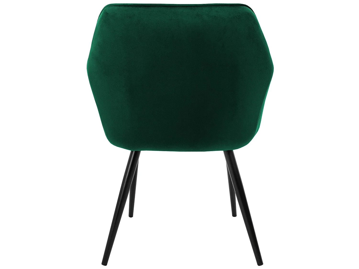 Conjunto de 2x sillas de comedor tapizadas en terciopelo sillones de salón verde ML-Design