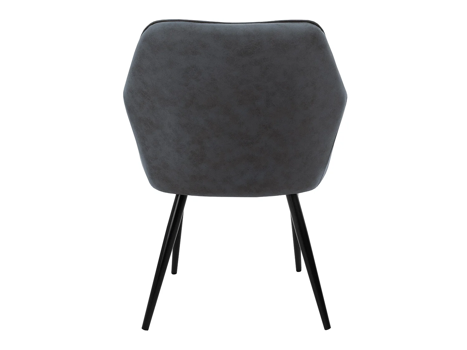 Conjunto de 2x sillas de comedor sillones salón material sintético antracita ML-Design